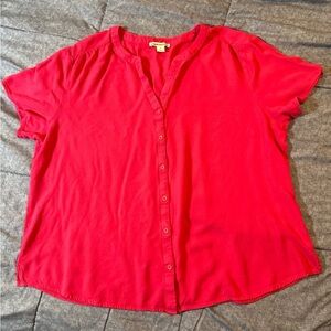$5 Amazon Essentials Women's Short-Sleeve
Woven Blouse Sz XL, NWOT